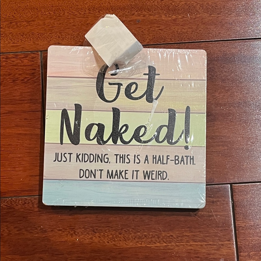Humorous Bathroom Wall Sign new